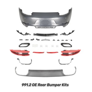 Porsche 911 Carrera 2017-2019 (991.2) OE Style Rear Bumper Body Kit with Tail Lights - Free Shipping - ToSaver.com