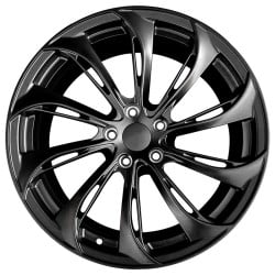 Alloy Forged Wheels for Tesla Model 3 Model Y Model S Model X, 18"-20" Gloss Black Finish