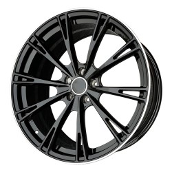 Upgrade Your Audi A3 to A8 with Forged Wheels - 18 to 21 inch - Gloss Black Edge - Ideal for Black Knight Upgrade Kit