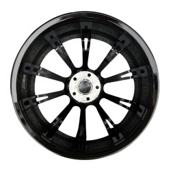 Upgrade Your Audi A3 to A8 with Forged Wheels - 18 to 21 inch - Gloss Black Edge - Ideal for Black Knight Upgrade Kit