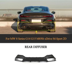 Pre-preg Dry Carbon Fiber Rear Spoiler Diffuser for BWM 8 Series G14 G15 2018-2022