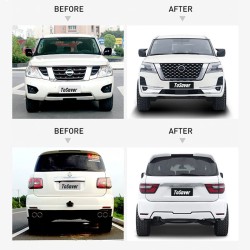 Car Modification Full Body Kit for 2016-on Nissan Patrol Y62 2020 Upgrade Headlight Grilles Bumpers