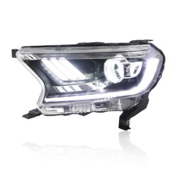 Pair of Xenon Headlights for 2015-2021 Ford Everest, Including Daytime Running Lights, 6000K