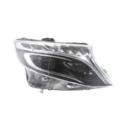 Pair of LED Headlights for 2014-2023 Mercedes-Benz Vito, Including Daytime Running Lights, 6000K