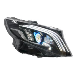 Pair of Upgraded LED Headlights for 2014-2023 Mercedes-Benz V260 Including Dynamic Sequential Daytime Running Lights
