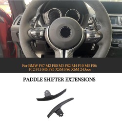 Carbon Fiber Paddle Shifter Extensions Cover Trim for BMW M Model M2 M3 M4 M5 M6 2-Door 2012-2020