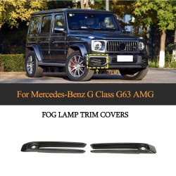 Dry Carbon Fiber W464 G63 LED DRL Light Frame Cover for Mercedes Benz G500 G550 G55 G63 AMG 2019-2023