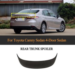 Carbon Fiber Ducktail Tunk Lid Spoiler For Toyota Camry Hybrid XLE SE XSE Sedan 2018 -2021