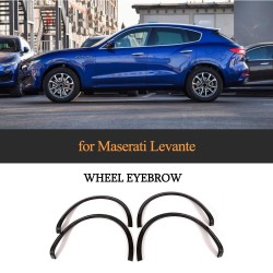 Carbon Fiber Car Wheel Arch Flares Molding Trims for Maserati Levante S Sport 2017-2019