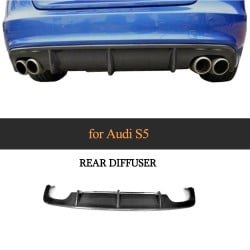 Carbon Fiber Rear Bumper Diffuser for Audi S5 A5 B8.5 Sline 2-Door 4-Door 2012-2016