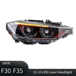Upgrade Your BMW 3 Series F30 F35 with Full LED Laser Look Headlights | 2012-2015 | Spoon-Style DRL | 1 Pair