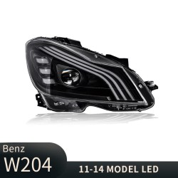 Upgrade to Maybach-Style LED Headlights for Mercedes-Benz C-Class W204 (2011-2014) | Pair