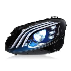 Upgrade to S-Class Maybach Style Full LED Headlights for Mercedes-Benz W213 E-Class E200 E260 (2016-2020) | Pair