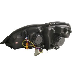 Upgrade to Full LED DRL Sequential Turn Signal Headlights for Mercedes S-Class W220 | 2002-2005 | Pair