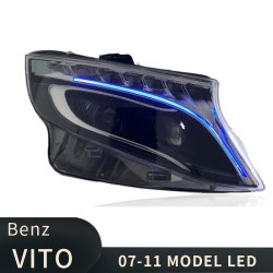 Upgrade to Full LED Headlights for Mercedes-Benz V-Class VITO 2016-2019 | LED Lens Headlights | Pair