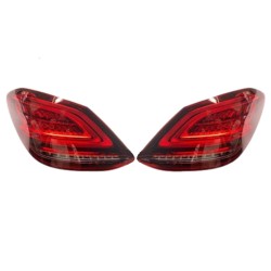 Replace with Full LED Taillights for 2015-2021 Mercedes C-Class W205 C180 C200 | Pair | Plug-and-Play