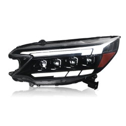 Upgrade to LED Dynamic Headlights for 2012-2014 Honda CR-V | 4-Lens | Plug-and-Play | Pair
