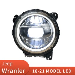Upgrade to Full LED Headlights for JEEP Wrangler 2018-2021 | Plug-and-Play | Pair
