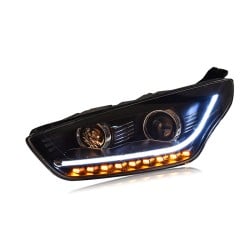 Upgrade Your Ford Escort Headlights to LED with Flowing Turn Signals | 2015-2018 Models | Plug-and-Play | Pair