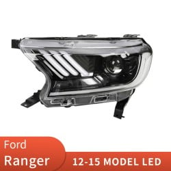 Upgrade Your Ford Ranger Headlights to LED with Dynamic Xenon | 2015-2021 Models | Plug-and-Play | Pair