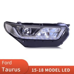 Upgrade Your Ford Taurus with LED Lens Headlights | 2015-2018 Models | Plug-and-Play | Pair