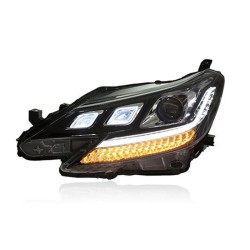 Upgrade Your Toyota MarkX Headlights with LED Guiding Daytime Xenon Headlights | 2013-2017 | Plug-and-Play | Pair