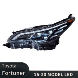 Upgrade Your Toyota Fortuner Headlights with LED Flowing Turn Signals | 2016-2020 | Plug-and-Play | Pair