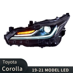 Upgrade Your Toyota Corolla Headlights to Full LED Headlights | 2019-2021 | Plug-and-Play | Pair