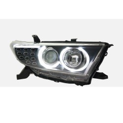 Upgrade Your Highlander Headlights to Xenon Dual Lens LED Tear Eye Daytime Lights | 2012-2014 | Plug-and-Play | Pair