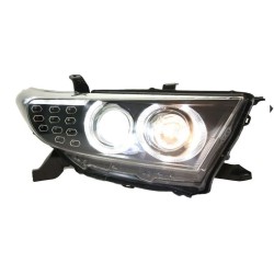 Upgrade Your Highlander Headlights to Xenon Dual Lens LED Tear Eye Daytime Lights | 2012-2014 | Plug-and-Play | Pair
