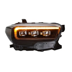 Upgrade Your Toyota Tacoma Headlights to LED Triple Lens Daytime Running Lights and Turn Signals | 2015-2020 | Pair