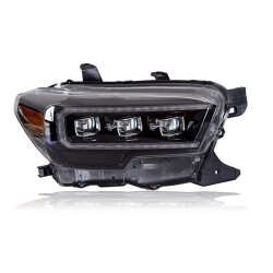 Upgrade Your Toyota Tacoma Headlights to LED Triple Lens Daytime Running Lights and Turn Signals | 2015-2020 | Pair