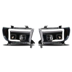 Upgrade Your Toyota Tundra Sequoia Headlights to LED Dynamic Turn Signal Assemblies | Xenon to LED | 2007-2013 | Pair