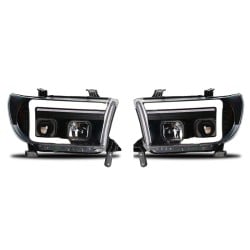 Upgrade Your Toyota Tundra Sequoia Headlights to LED Dynamic Turn Signal Assemblies | Xenon to LED | 2007-2013 | Pair