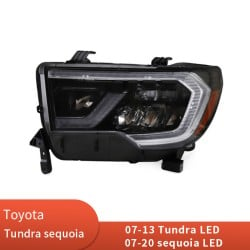 Upgrade Your Toyota Tundra 2007-2013 & Sequoia 2008-2020 Headlights to Full LED Dynamic Headlights | Plug-and-Play | Pair