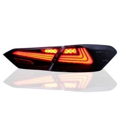 Upgrade Your 2018-2021 Toyota Camry with Lexus-style LED Flowing Turn Signal Tail Lights | Plug-and-Play | Pair