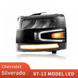 Upgrade to Full LED Headlights for Chevrolet Silverado 1500 2500 | 2007-2013 | Pair