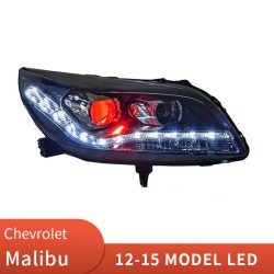 Upgrade to LED Devil Eyes Xenon Headlights for Chevrolet Malibu 2012-2015 | Daytime Running Lights | Pair