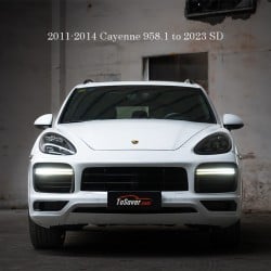 Porsche Cayenne 2011-2014 SportDesign Front Bumper Kit - Elevate to 2023 Style with Premium Components
