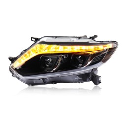 Upgrade to LED Xenon Dual Lens Headlights for Nissan Rogue 2014-2016 | Plug-and-Play | Pair