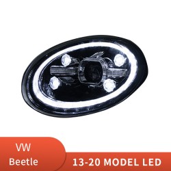 Upgrade Your VW Beetle with LED Diamond Dynamic Turn Signal Headlights | 2013-2020 | Plug-and-Play | Pair