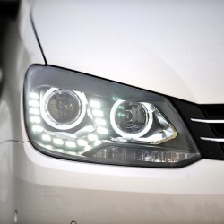 Upgrade Your 2010-2015 Volkswagen Touran with LED Angel Eyes Daytime Running Lights Headlights | Pair