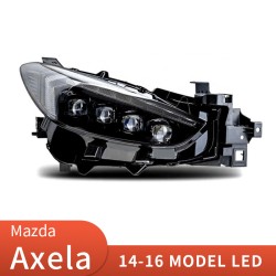 Upgrade Your 2014-2016 Mazda3 Axela with LED Flowing Turn Signal Headlights | Plug-and-Play | Pair