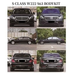 Upgrade 2014-2017 Mercedes S-Class W222 to 2018 S63 Style Body Kit Conversion