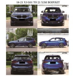 Upgrade Your 2018-2021 BMW X3 G01 to 2022 X3M Style Kit with New Headlights and Taillights