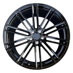Aluminum Alloy Forged Wheels for Porsche 718, 911, Taycan, Panamera, Cayenne | Gloss Black and Gunmetal Grey Face | 19-21 Inch