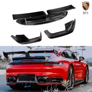 Porsche 911 2019-2023 (992) Full Dry Carbon Fiber TechArt Style Wing - Elevate Your Drive
