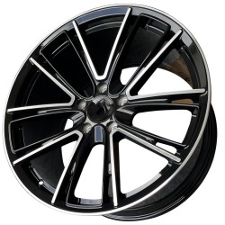 Aluminum Forged Wheels for Porsche 718, 911, Taycan, Panamera, Cayenne | Gloss Black Face | 20-21 Inch