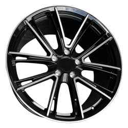 Aluminum Forged Wheels for Porsche 718, 911, Taycan, Panamera, Cayenne | Gloss Black Face | 20-21 Inch
