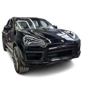 Porsche Cayenne 2008-2010 (957) to 2022 Cayenne Turbo Front Bumper with Matrix Lights Upgrade Body Kit | Free Shipping